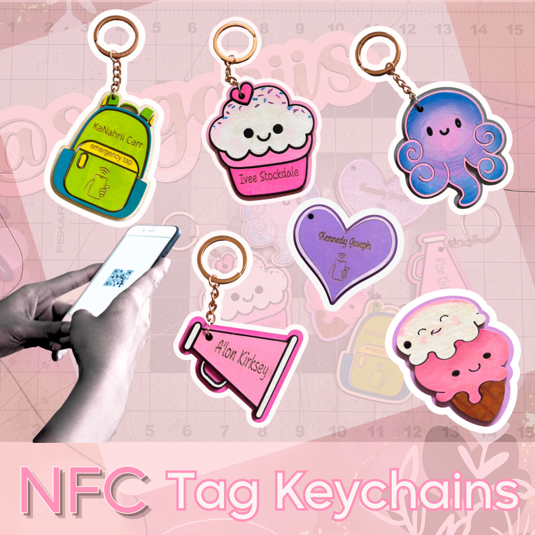NFC Tag Custom Keychain